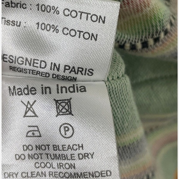 Miss June Paris Southwest Stripe Embroidered Poncho Top or Mini Dress Excel. Md - Picture 9 of 13